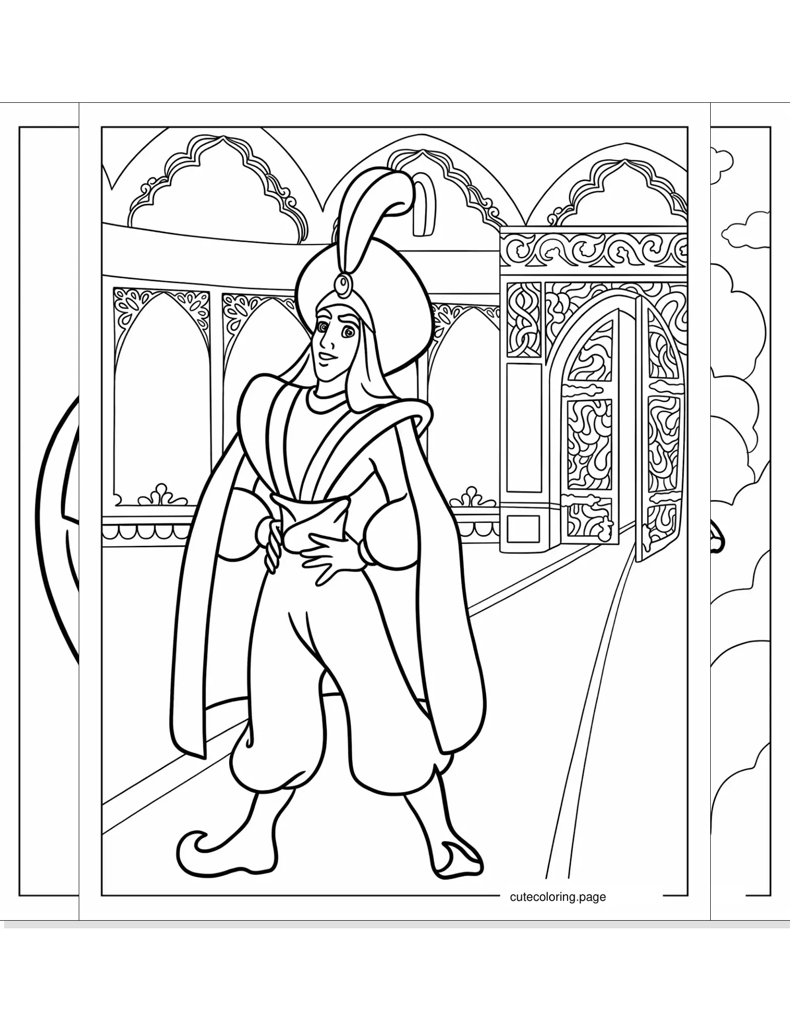 aladdin coloring pages coloring page