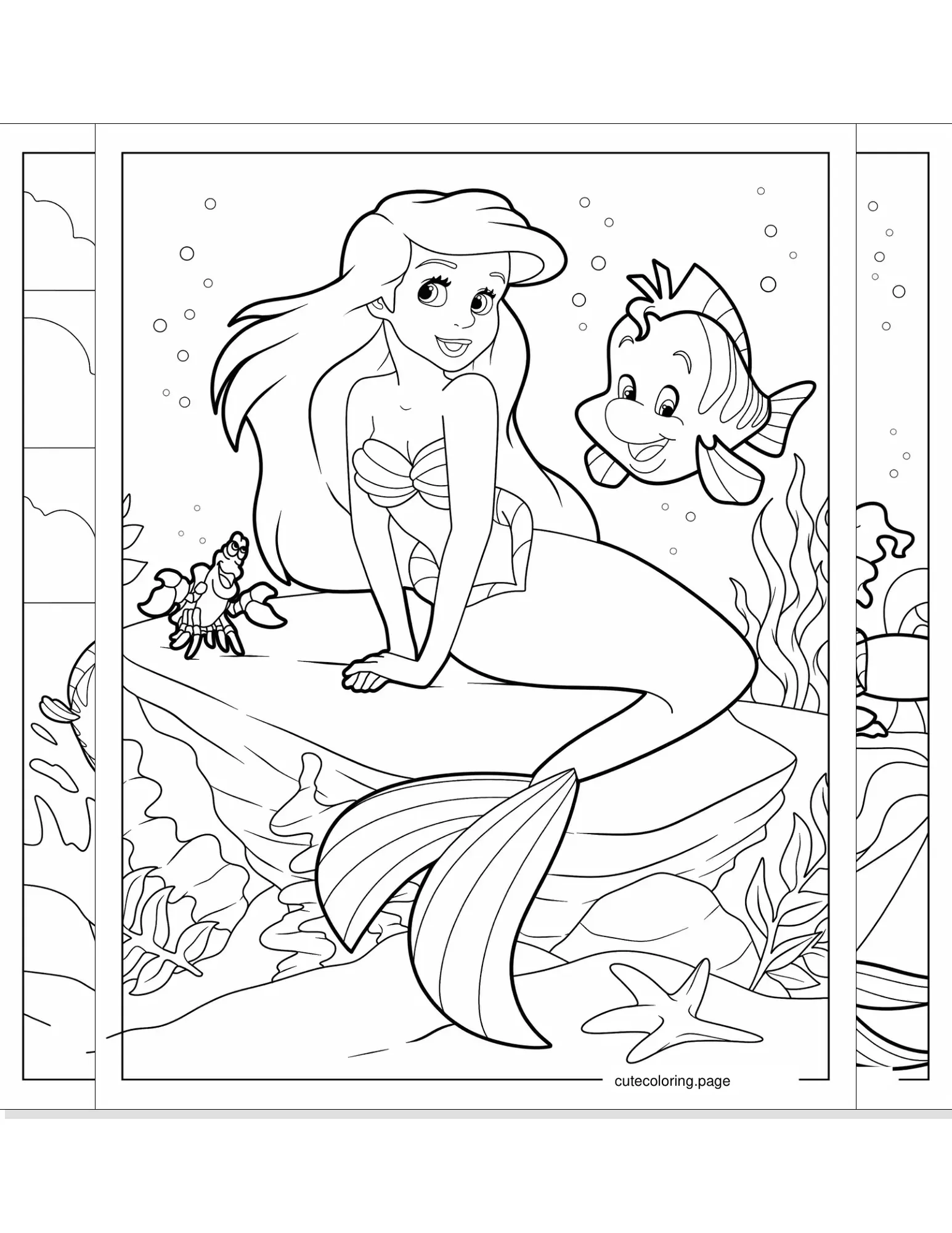 ariel coloring pages coloring page