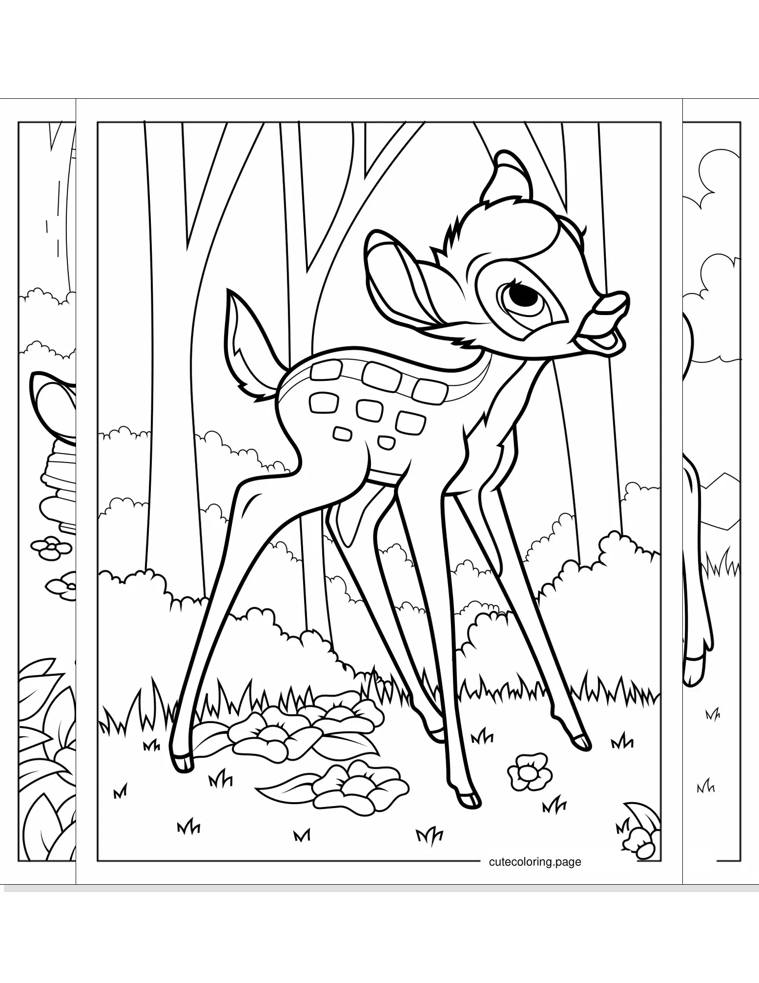 bambi coloring pages coloring page