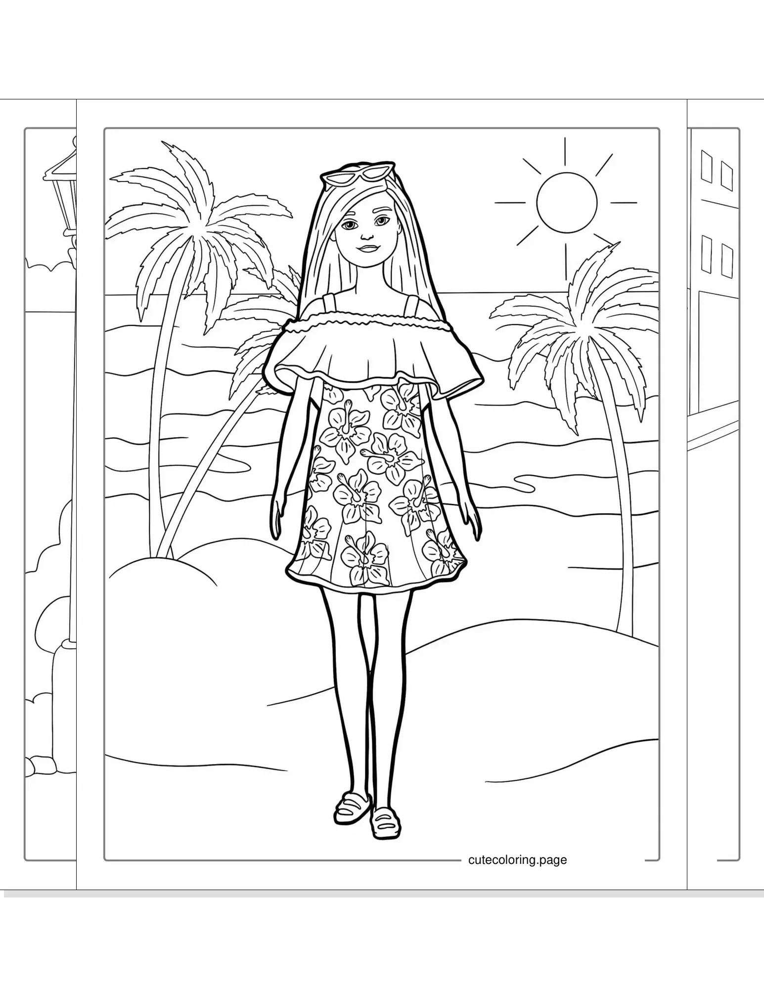 barbie coloring pages coloring page