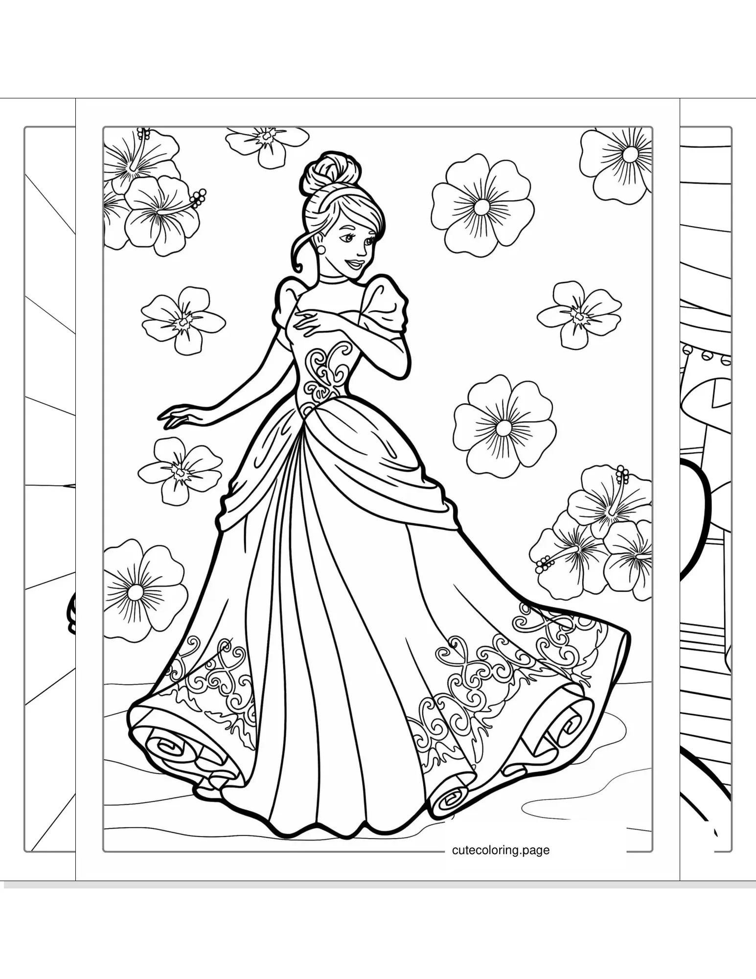 cinderella coloring pages coloring page