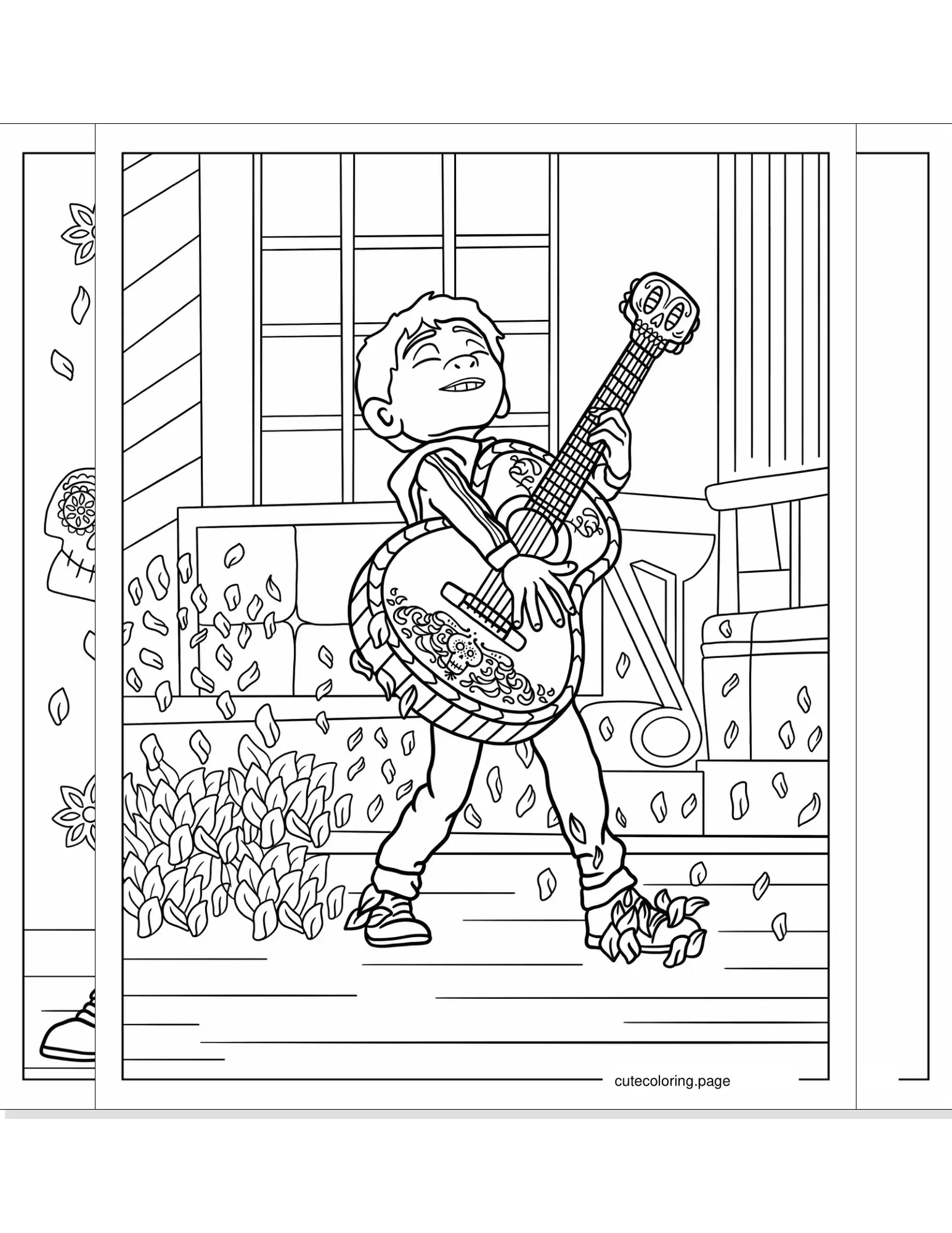 coco coloring pages coloring page