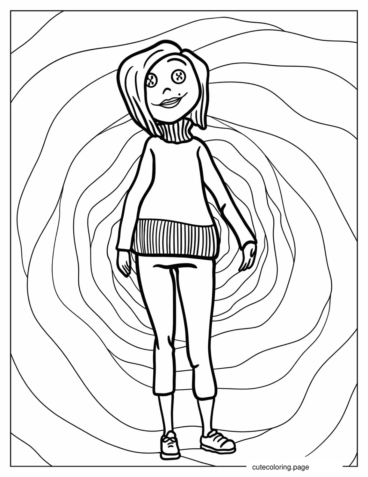 Creepy Other Mother Coloring Page coloring page