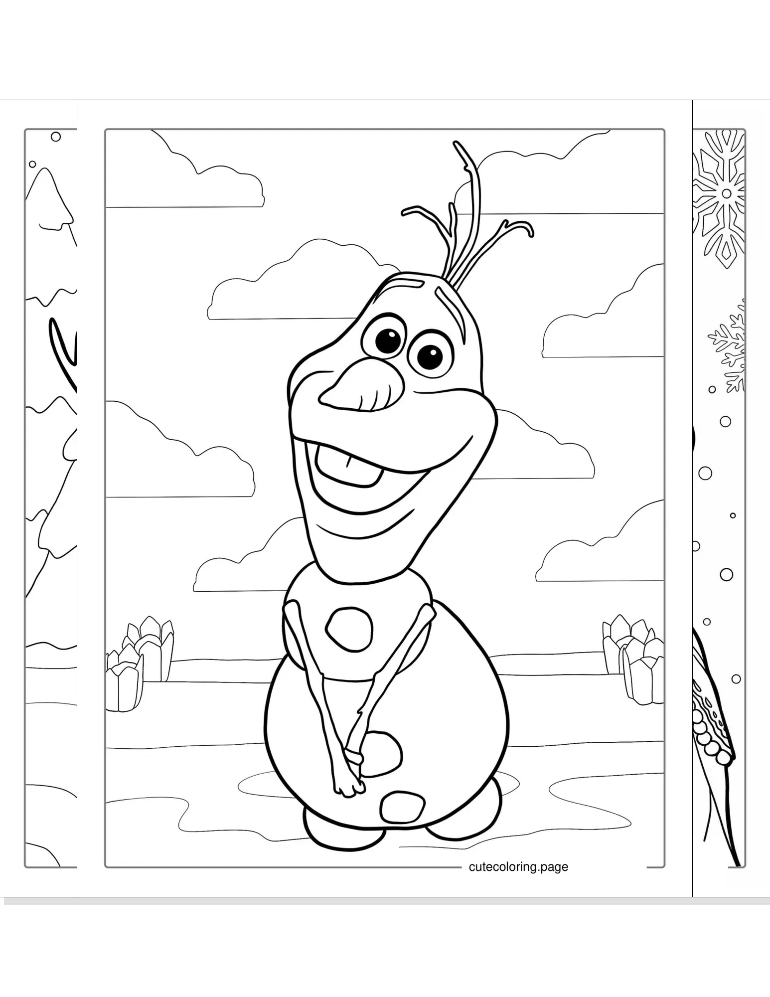 frozen coloring pages coloring page