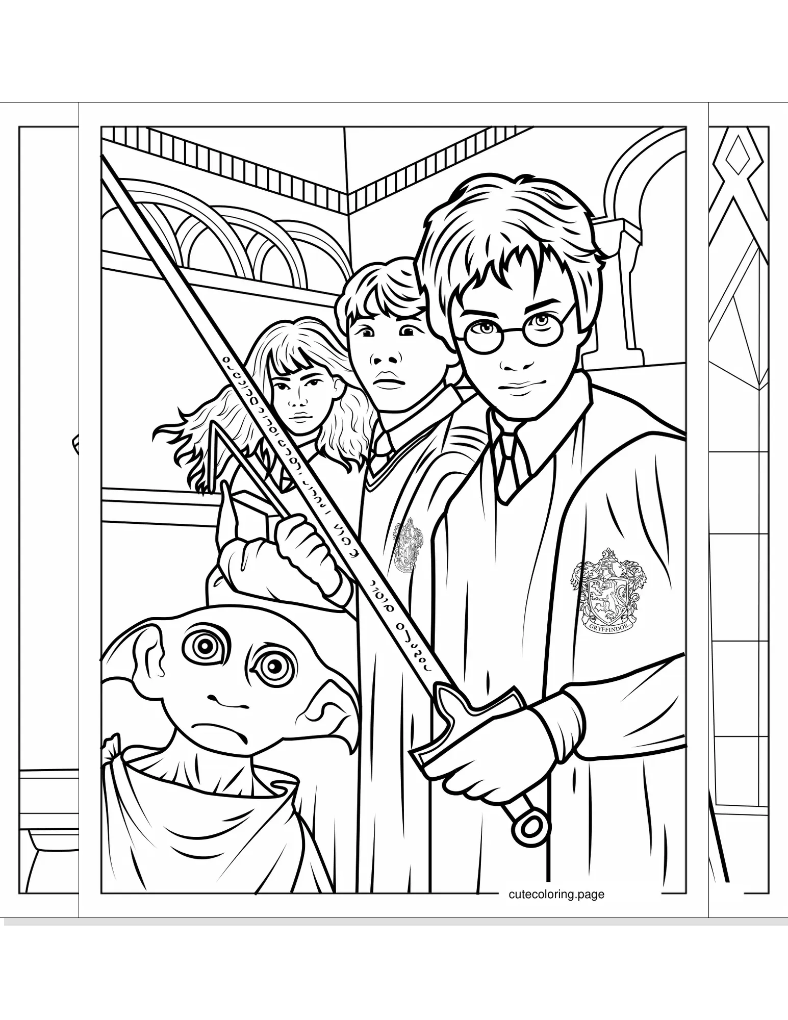 harry potter coloring pages coloring page