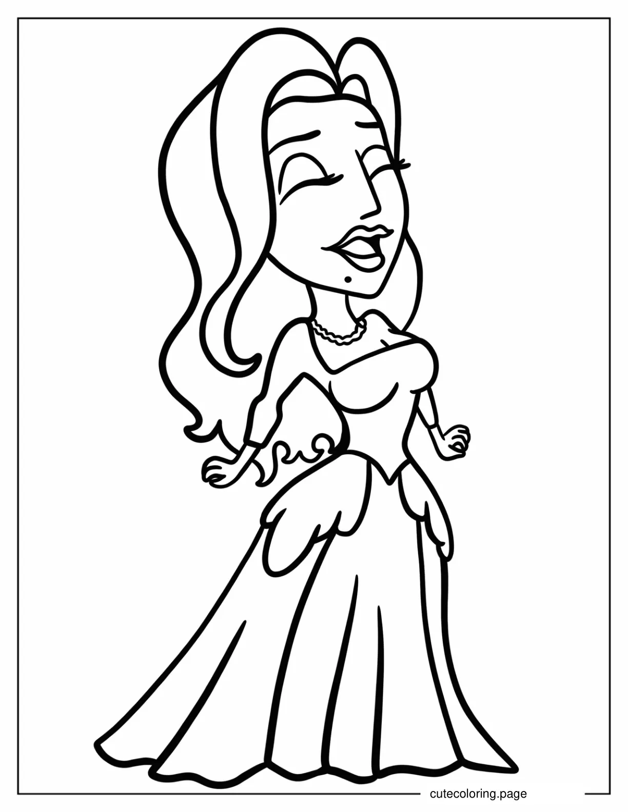 Sarah Sanderson Laughing Coloring Page For Preschoolers coloring page