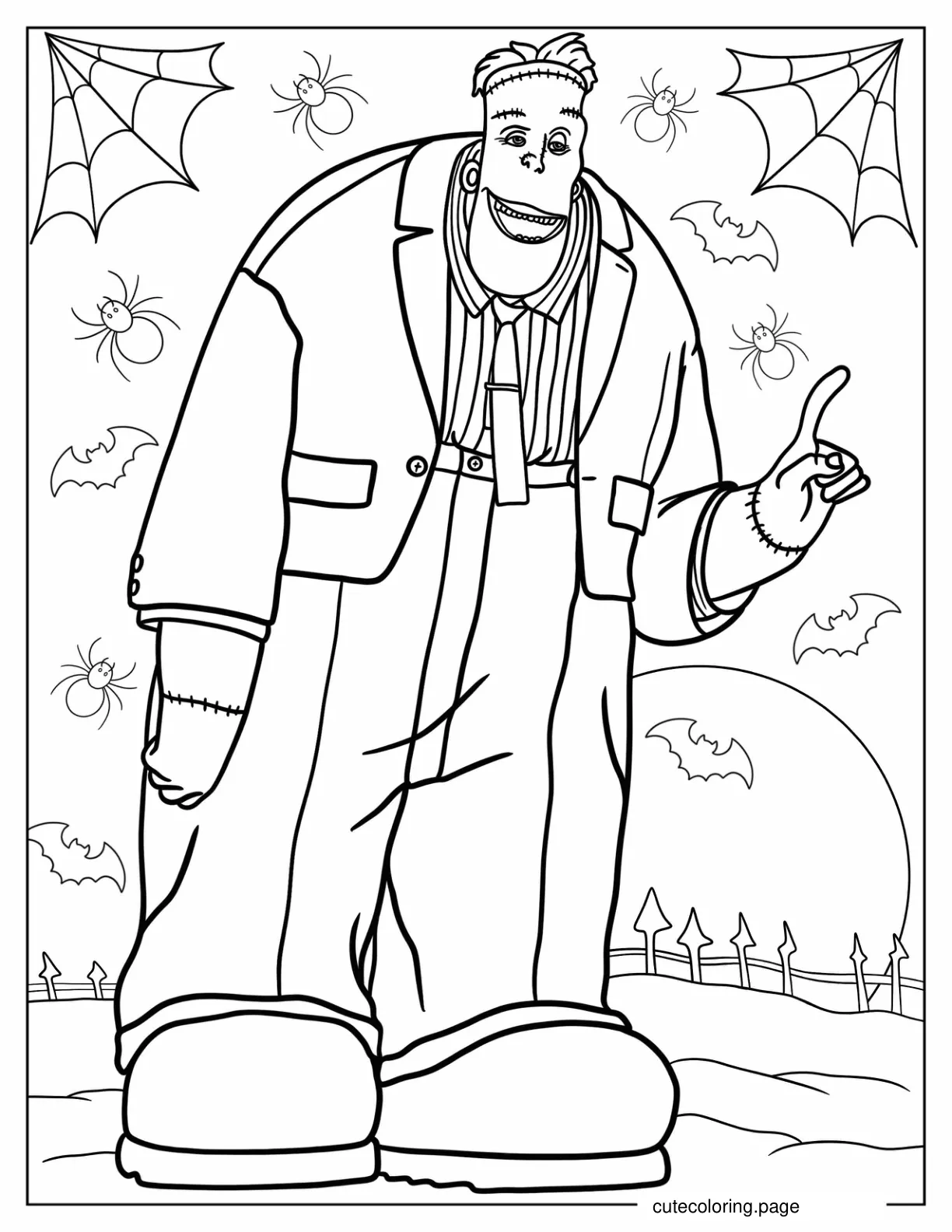 Hotel Transylvania Frankenstein Coloring Sheet coloring page