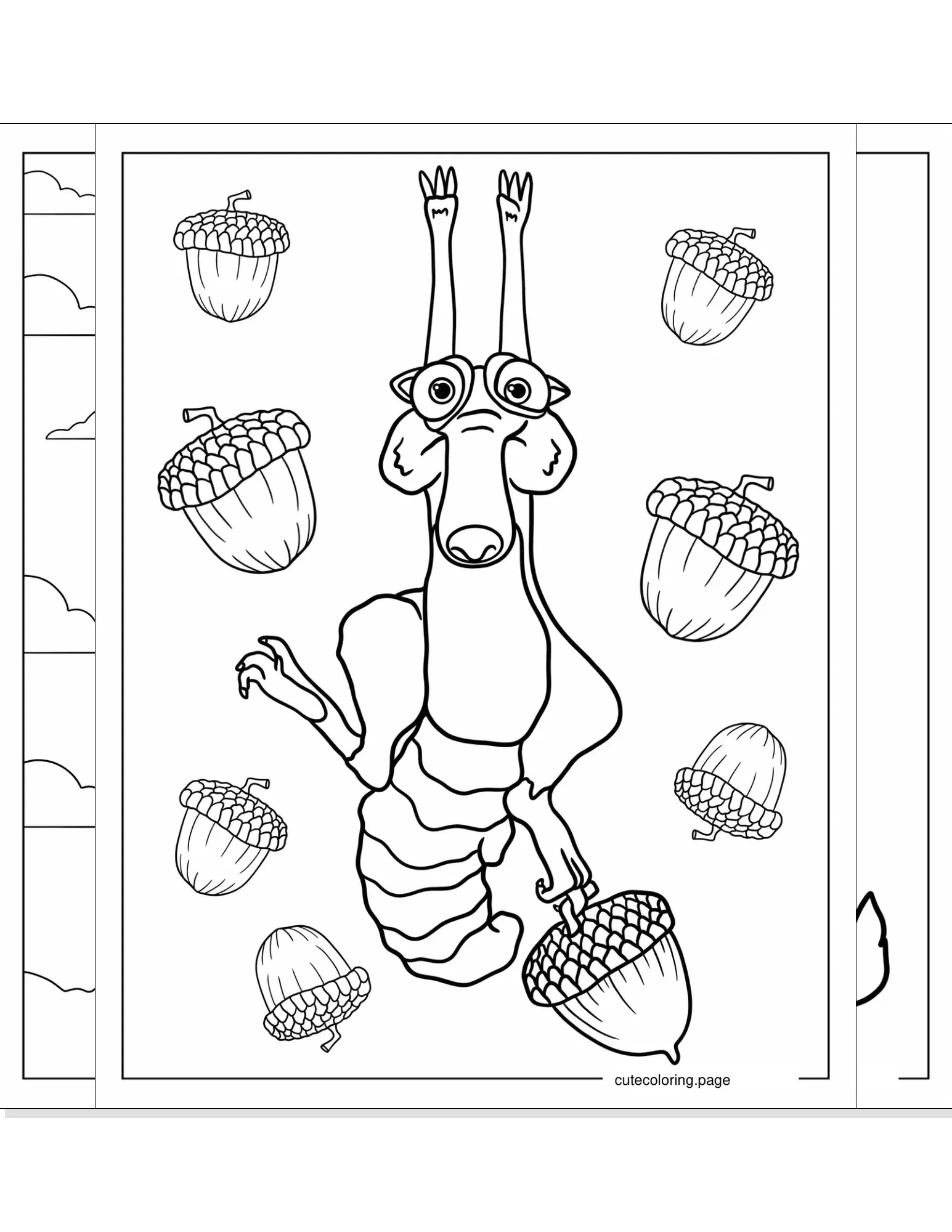 ice age coloring pages coloring page