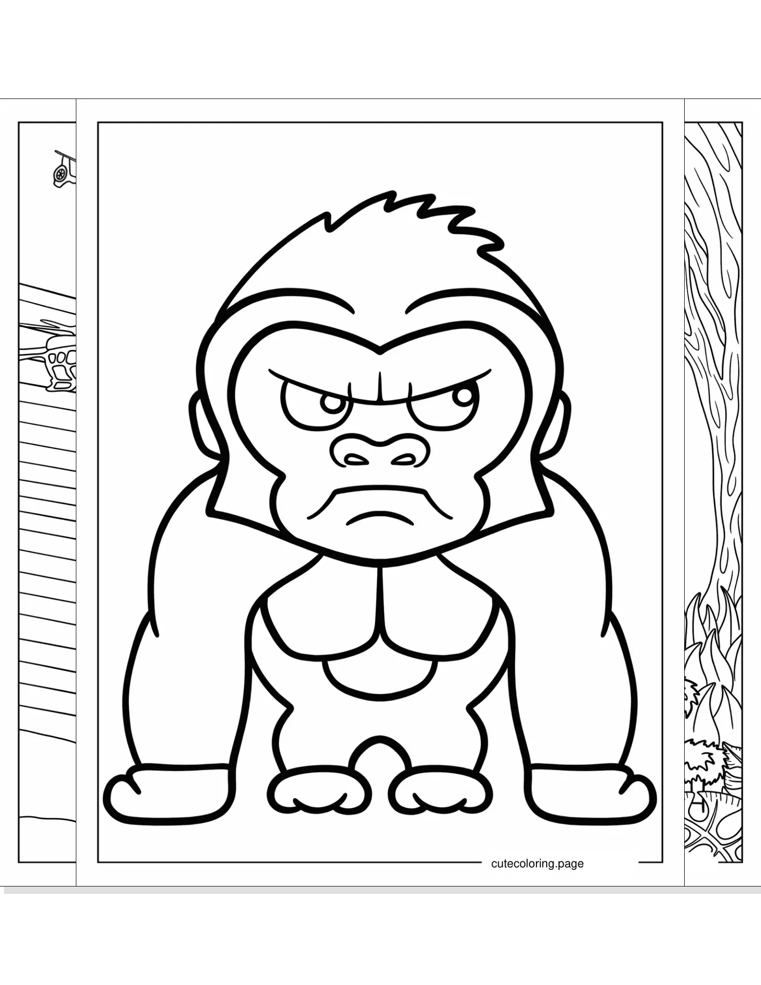 king kong coloring pages coloring page