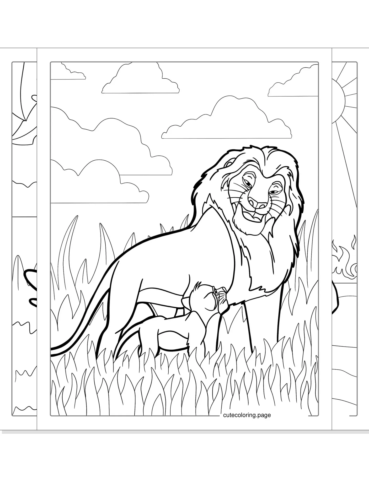 lion king coloring pages coloring page