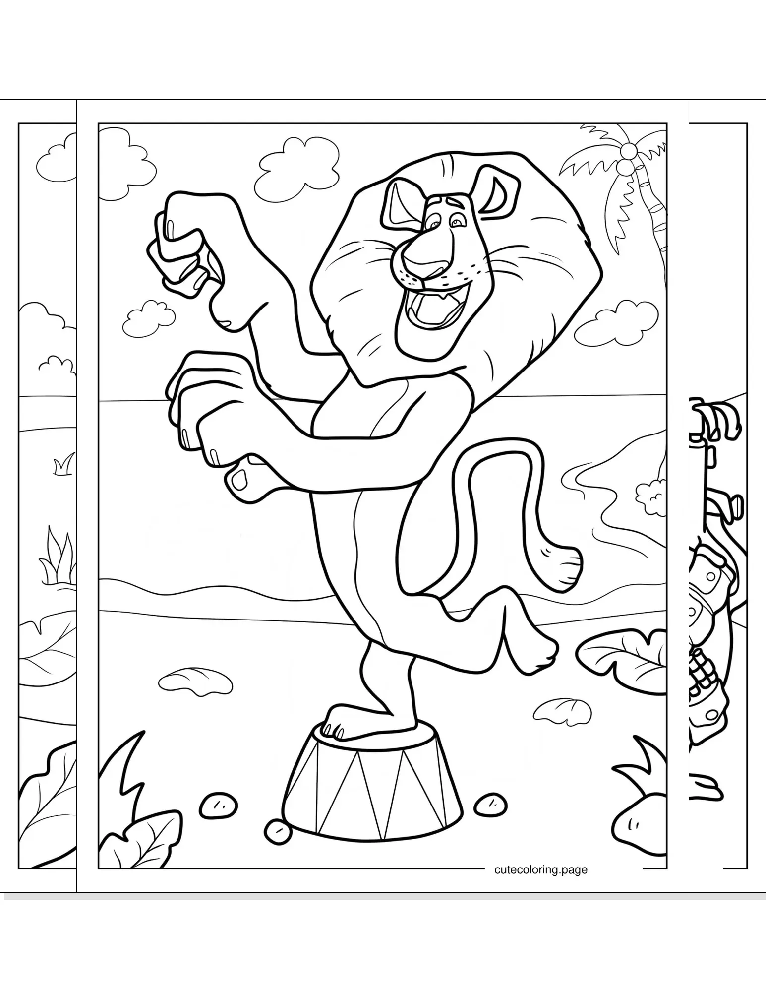 madagascar coloring pages coloring page