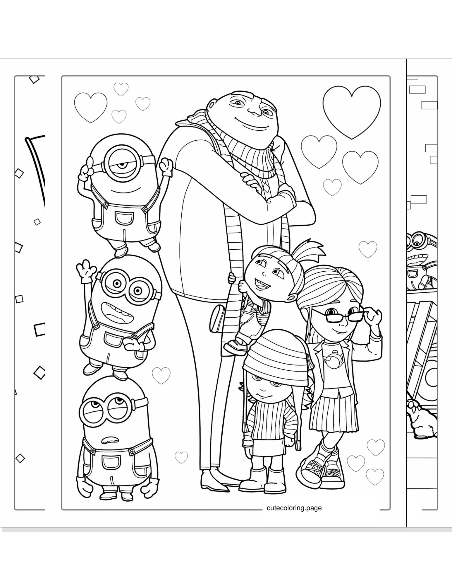 minion coloring pages coloring page