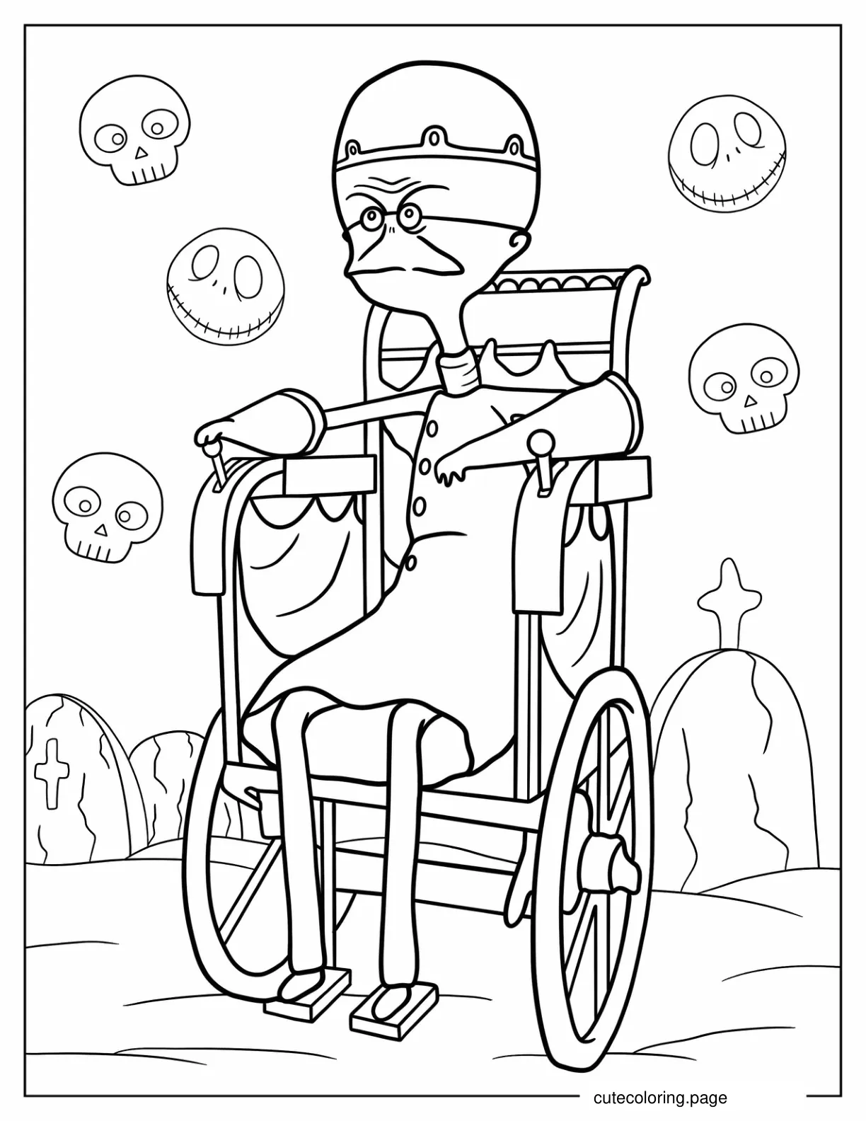 Coloring Sheet Of Dr. Finkelstein For Kids coloring page