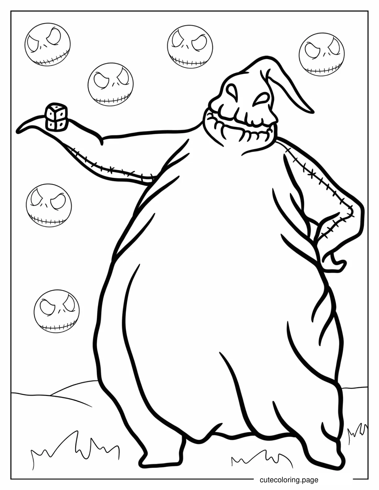 Oogie Boogie coloring page