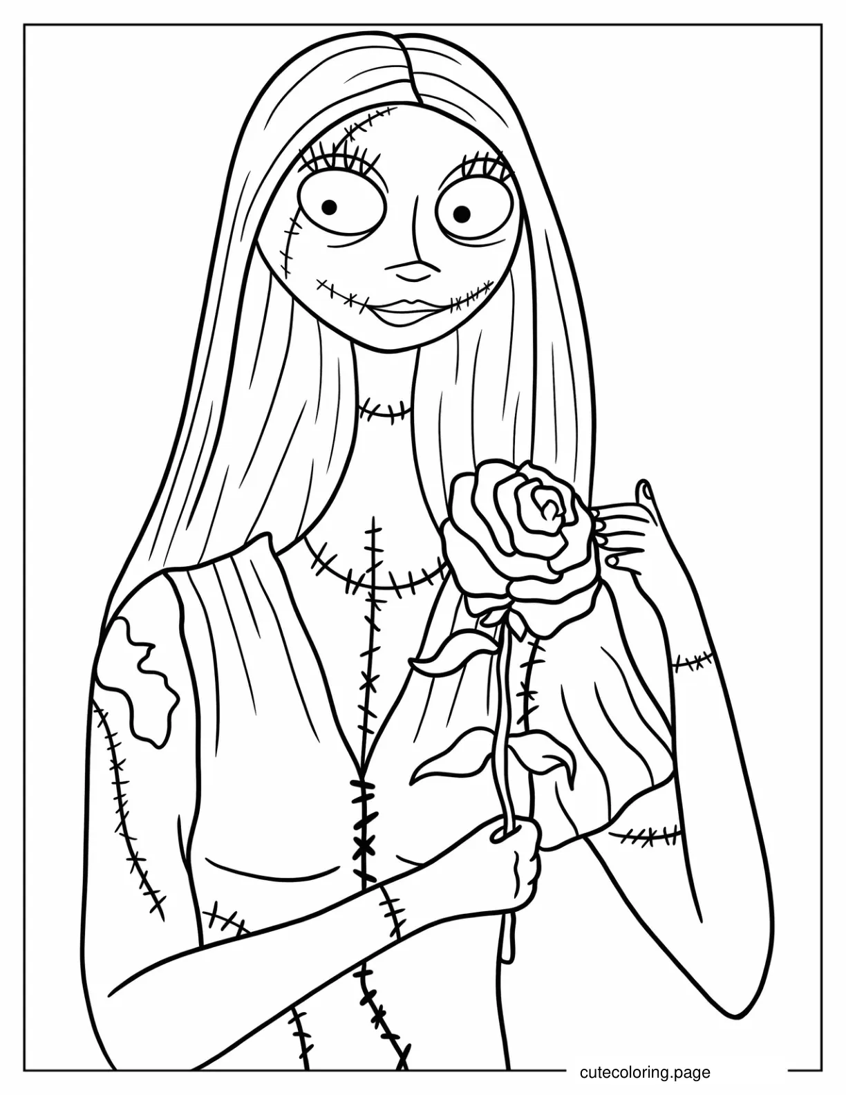 Sally From Nightmare Before Christmas coloring page