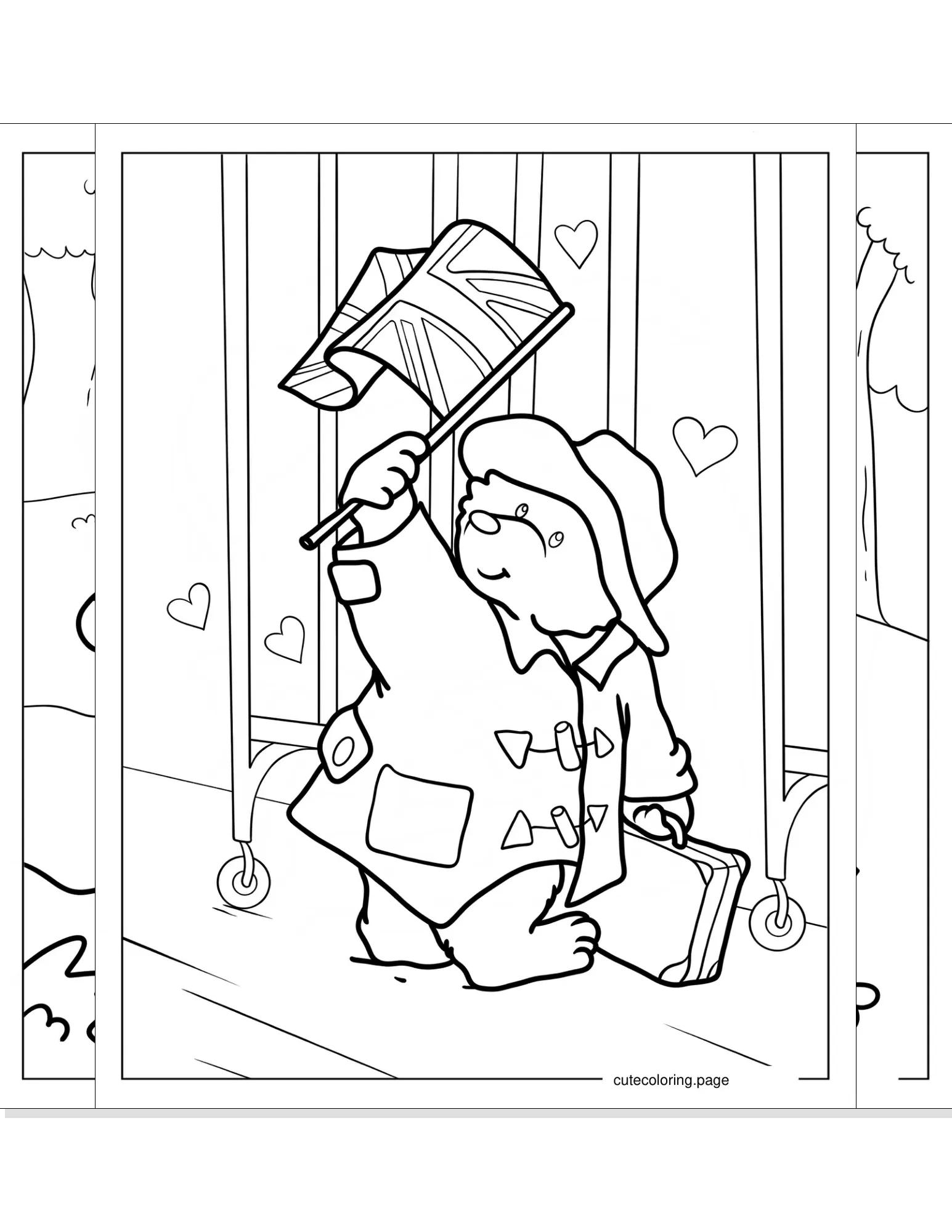 paddington coloring pages coloring page