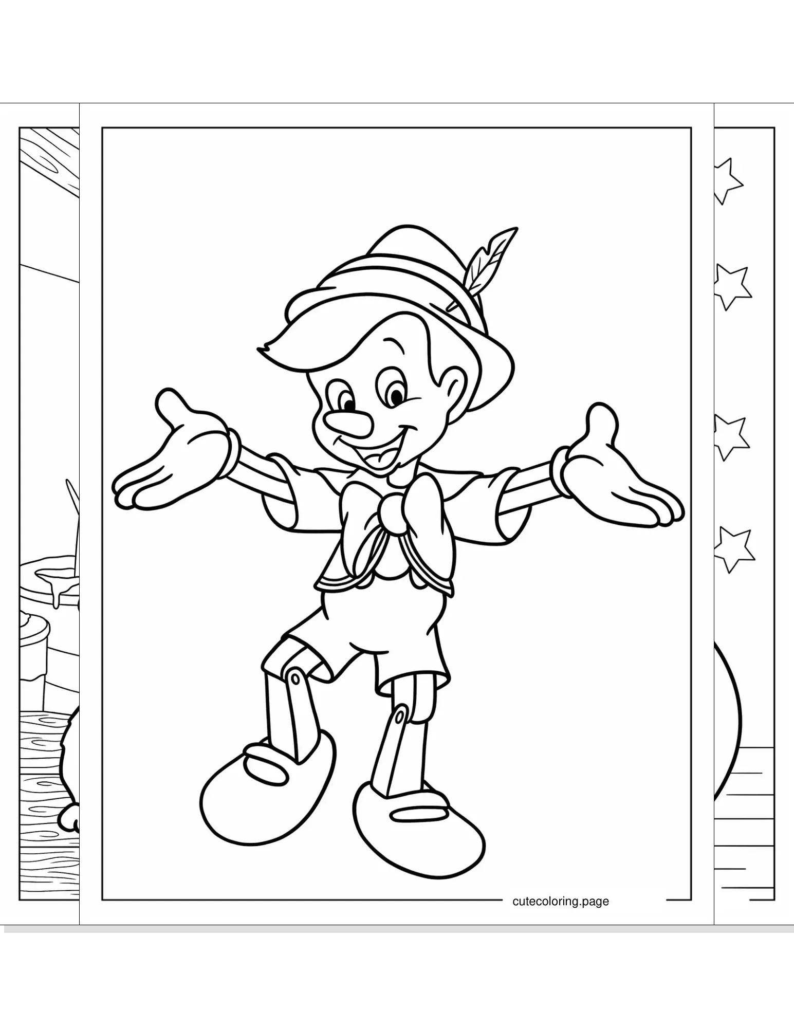 pinocchio coloring pages coloring page