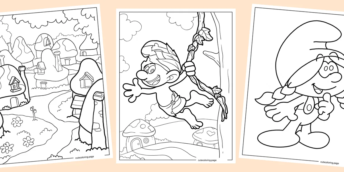 smurf-coloring-pages