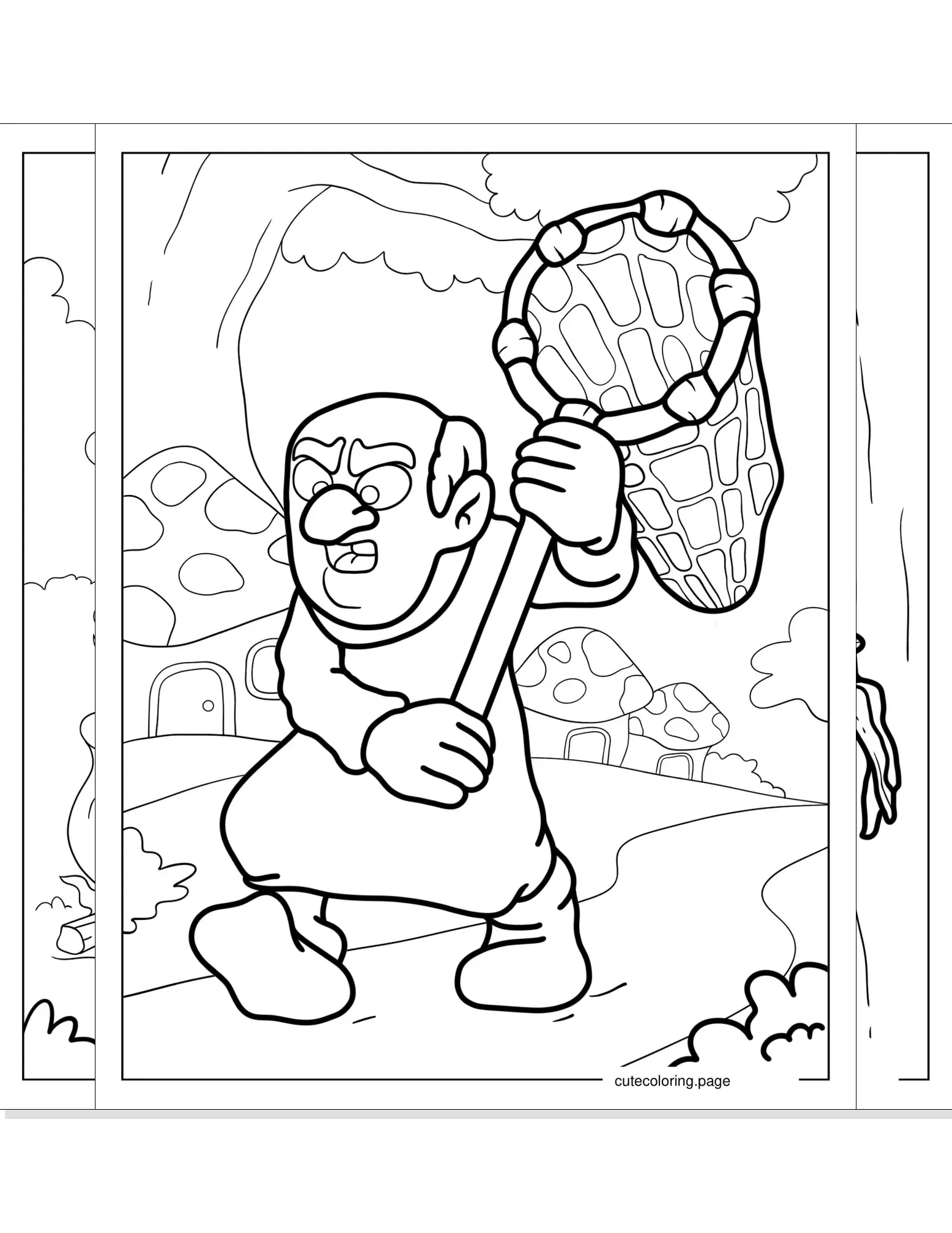 smurf coloring pages coloring page