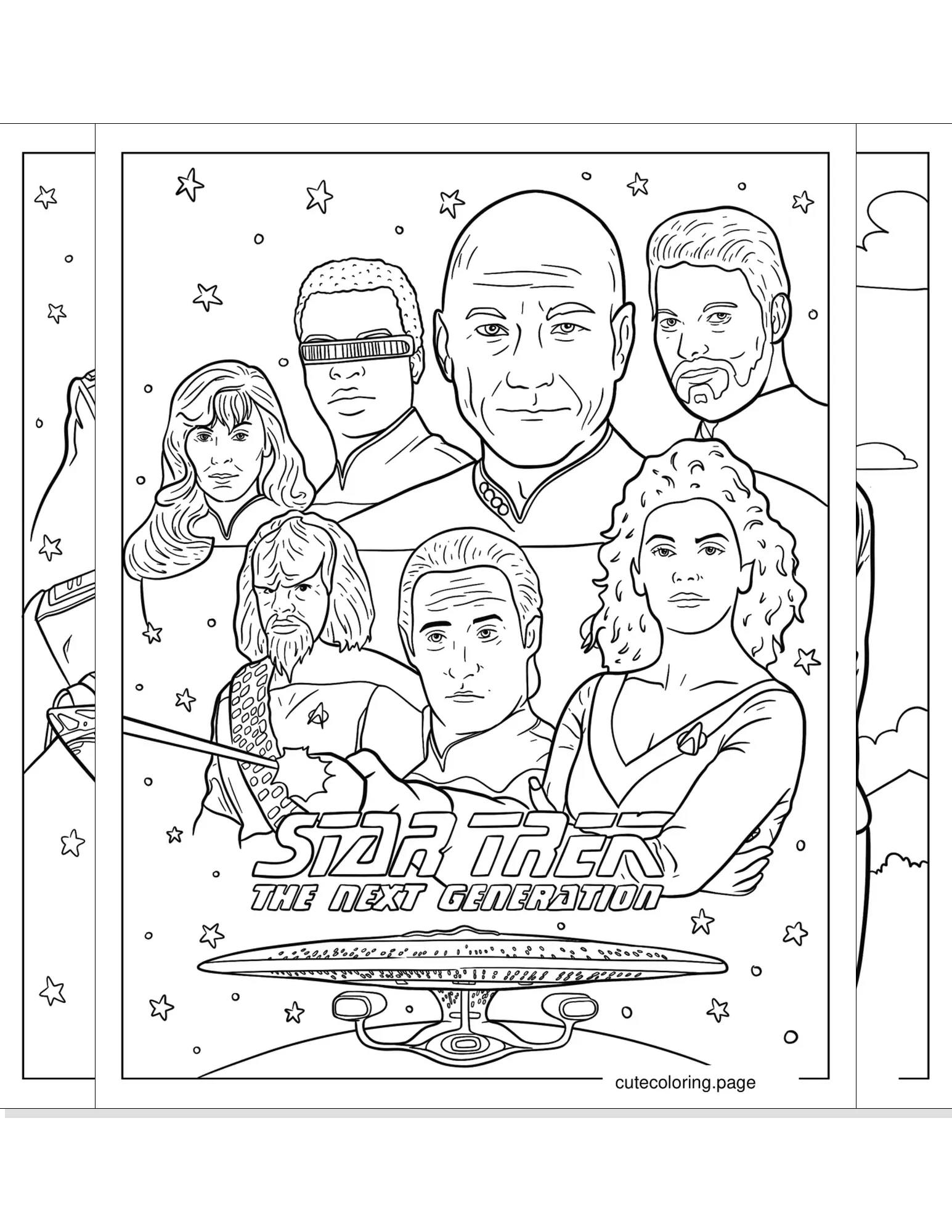 star trek coloring pages coloring page