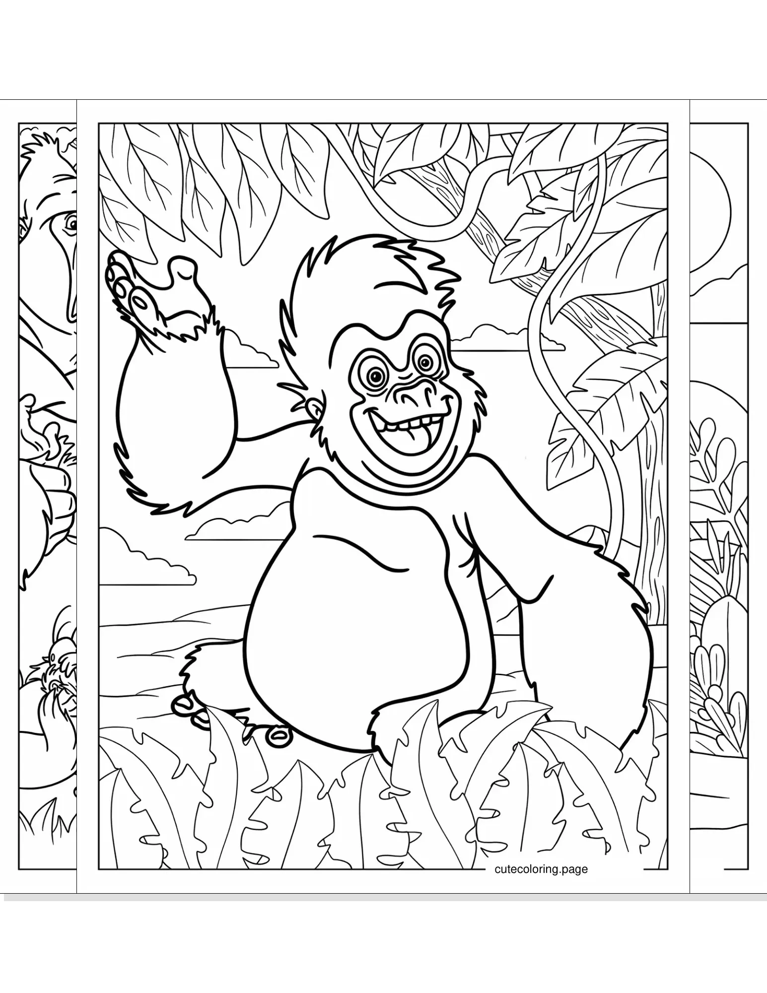 tarzan coloring pages coloring page